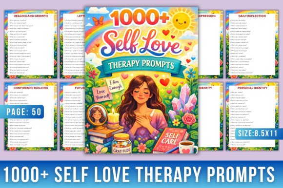 1000 Self Love Therapy Prompts