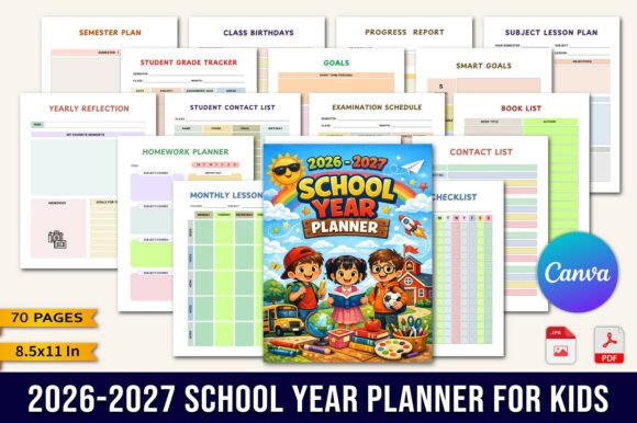 2026–2027 Kids School Year Planner