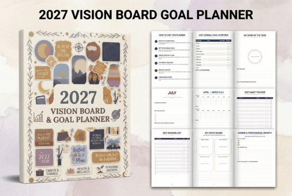 2027 Vision Board Goal Planner: Your Blueprint for an Extraordinary Year
