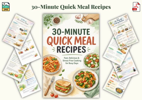 30-Minute Quick Meal Recipes – Fast, Easy Delicious Cooking Guide