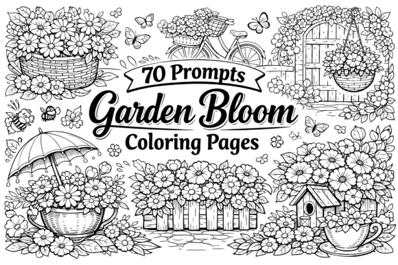 70 Prompts Garden Bloom Coloring Pages: A Powerful Tool for Creative Professionals