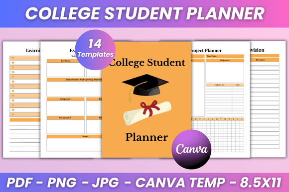 College Student Planner Kdp Interior: A Customizable Tool for Academic Success