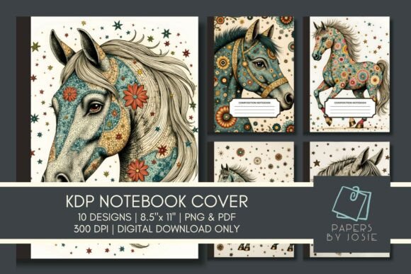 Horse Mandala Pattern KDP Notebook Cover: A Creative and Practical Tool for Your KDP Business