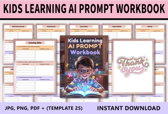 Kids Learning AI Prompt Workbook