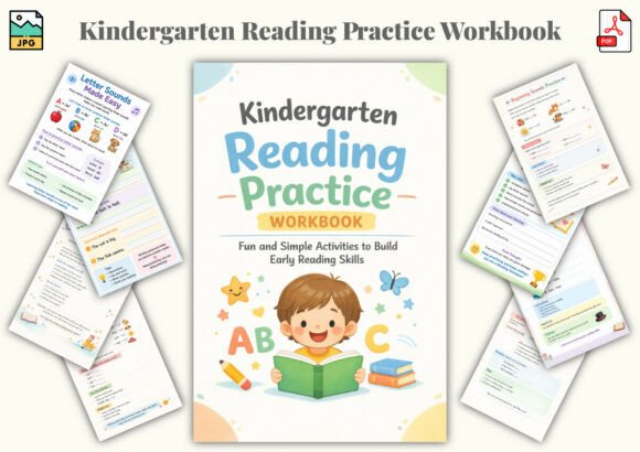Kindergarten Reading Practice Workbook