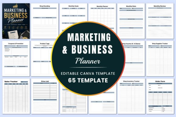 Marketing Business Planner KDP Canva: A Strategic Tool for Entrepreneurs and Small Business Owners