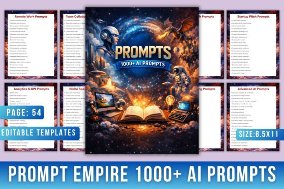 Prompt Empire 1000 AI Prompts Planner