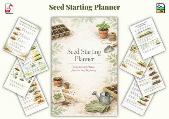 Seed Starting Planner – Your Ultimate Gardening Companion for Organized Growth