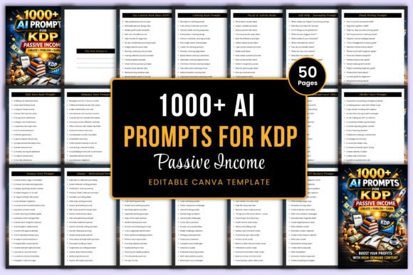 Unlocking Passive Income with 1000 AI Prompts for KDP: A Complete System for Digital Product Creation