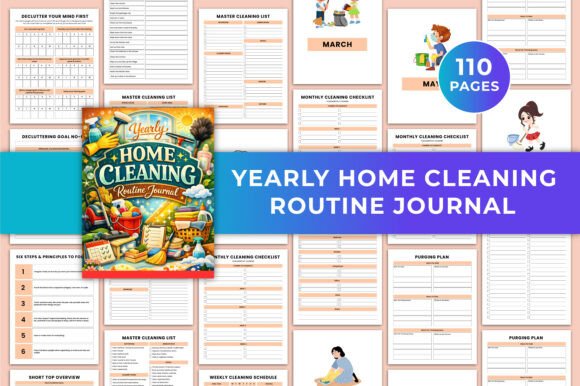 Yearly Home Cleaning Routine Journal KDP: A Complete Guide to Organized Living
